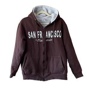 TEEMAX Women’s  San Francisco Fleece Hoodie Full Zip, Pockets Size M
